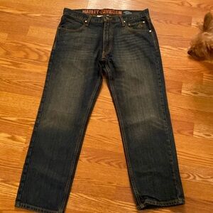Harley-Davidson Blue Straight Jeans Classic Style
